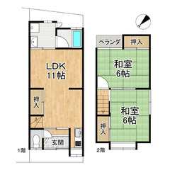 2ＬＤＫ ✨空室続きで困っている家主（オーナーさん）✨是非お力お...