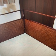 風炉先屏風　網代　無地　