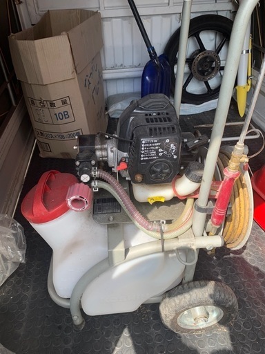 KOSHIN エンジン式小型動噴 ES-25T 中古延長ホース付 (ダイロン