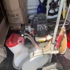 KOSHIN エンジン式小型動噴 ES-25T 中古延長ホース付の画像