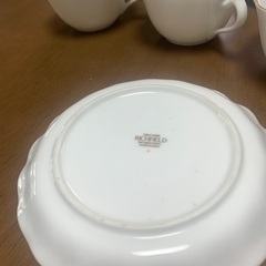 コーヒーカップ5脚セット　タチキチ　白　金縁の画像