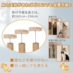 キャットタワー　省スペース宇宙船ボウルの画像