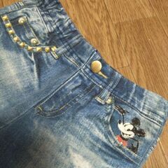 StompStamp/スタンプスタンプ☆条件有り0円！ディズニーミッキーマウスデニム風パンツズボン[サイズ100]の画像