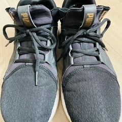 PUMA 23.0cm ソフトフォーム+ ブラック スニーカーの画像