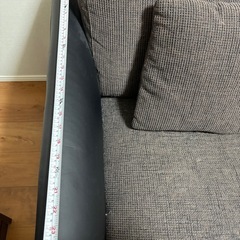 二人掛けソファ　オットマン付の画像