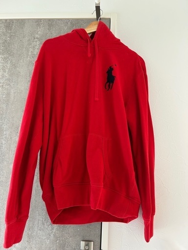 美品 Polo Ralph Lauren レッド パーカー Lサイズ