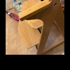 木製テーブル付きベビーチェア美品の画像