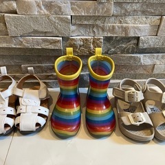 サンダル、長靴セット14cm
