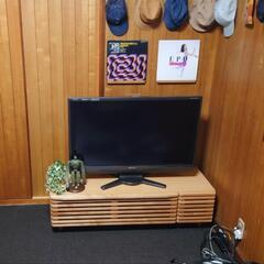 ISSEIKI テレビボード ルーバー 120cm ナチュラルの画像