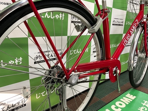【成約済】【No.173】整備済‼︎ジモティー特価‼︎/27インチ/ファミリー自転車/レッド