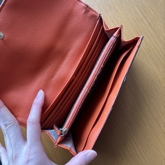 マイケルコース　オレンジ　長財布の画像