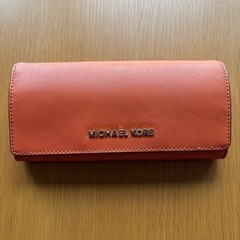 マイケルコース　オレンジ　長財布