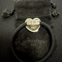 🔴CHROME HEARTS(クロムハーツ) HAIRBAND HEART ハート ヘアバンド ヘアゴムコンチョ ブレスレット　シルバー　925 アクセサリー【中古美品】🔴の画像