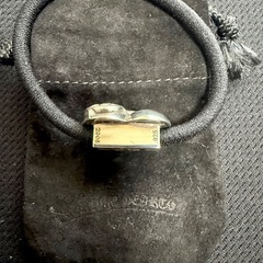 🔴CHROME HEARTS(クロムハーツ) HAIRBAND HEART ハート ヘアバンド ヘアゴムコンチョ ブレスレット　シルバー　925 アクセサリー【中古美品】🔴の画像
