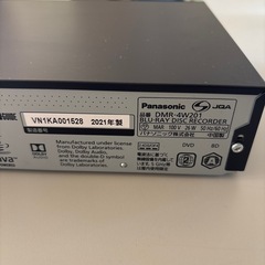 Panasonic(パナソニック) ブルーレイレコーダー 4K DIGA DMR-4W201 2021年製 の画像