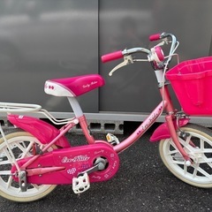 幼児用自転車　エコキッズカラフル 14型 ピンク 