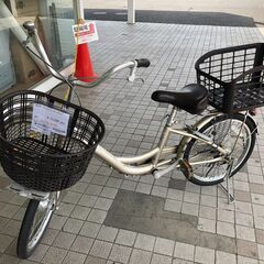 ★ジモティ割あり★  軽快車 20インチ シャンパンゴールド ク...