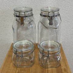 【無印良品】ソーダガラス密封瓶4点