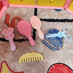 メルちゃんとタンス等おままごとおもちゃの画像