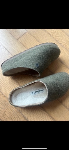 ウール クロッグサンダル オリーブグリーン