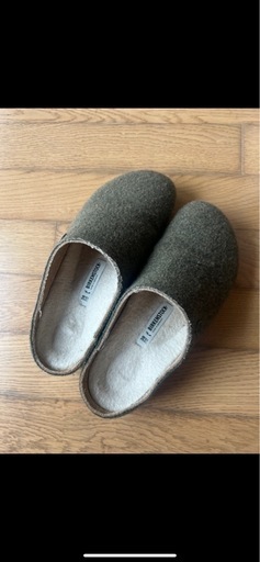 ウール クロッグサンダル オリーブグリーン