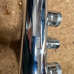 お話し中　浴室TOTOサーモスタット混合水栓TWY7Zの画像