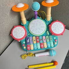 【お譲りします】Cute Stone 多機能 楽器おもちゃ 5in1セット（マイク付き）★¥2,000の画像