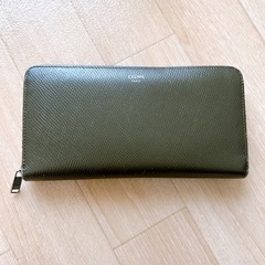 CELINE ラウンドファスナー 長財布 KHAKI 