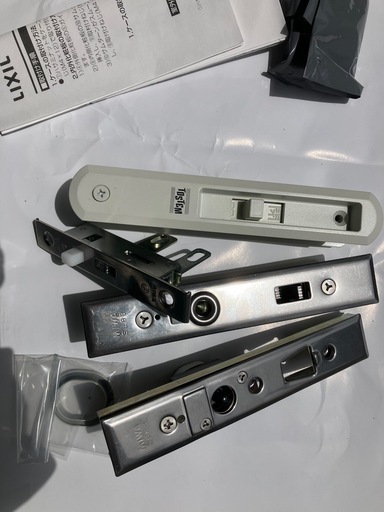 トステム L1Y52 + L1Y48 アルミサッシ 引戸錠 召合せ + 戸先 KH-213