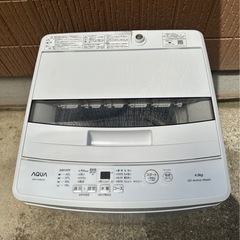 引取】アクア 洗濯機 4.5kg AQW-S4MBK ☆2022年製☆動作確認済