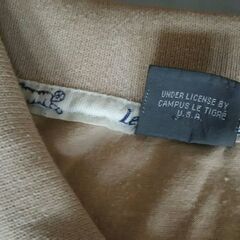 Le TIGRE ビックサイズXXXL　ベージュストライプ　ポロシャツ　made in USAの画像
