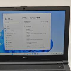 DVD搭載 動作◎ 15.6 NEC ノートPC VersaPro VF-5 Core i5-7200U windows11 pro 16GB SSD256GB  カメラあり オフィス (B734)の画像