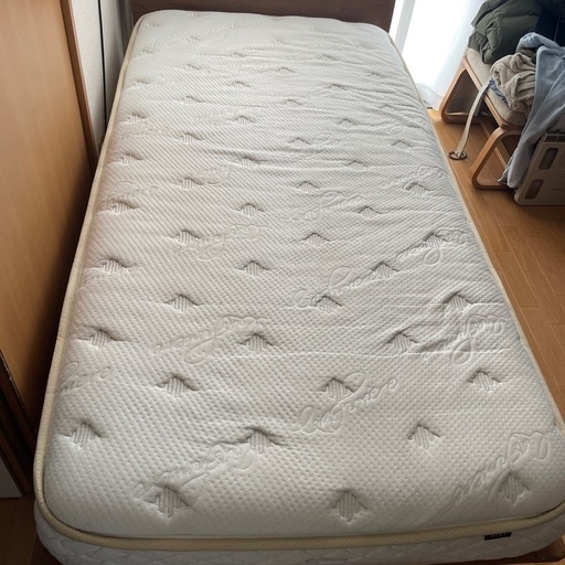 日本ベッド マットレス ビーズポケット シングル ベッドフレーム AHE