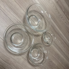 iwaki 耐熱ガラスボウル 4個セット
の画像