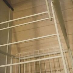 屋内用物干し兼ハンガーラック（アイリスオーヤマ）の画像