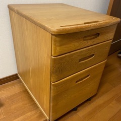 そで机　木製3段