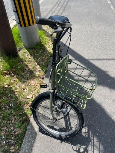 自転車No.217カーキ色20インチLEDライト付き【リサイクル 自転車No.217カーキ色20インチLEDライト付き【リサイクル