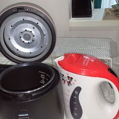 1.5合炊飯器(YAMAZEN)、ケトルセット
