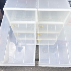 【単品販売】 無印良品 ポリプロピレン 衣装ケース 中 幅40cm 奥行65cm 高さ24cm 押入れサイズ プラケース★買取帝国 志木店の画像