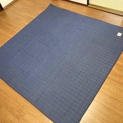 洗えるラグマット 185×185 正方形 滑り止め付き
