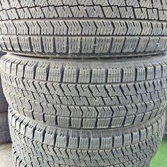 月火水限定値下げ軽用21年ブリジストン冬タイヤ14インチ軽量ホイ...