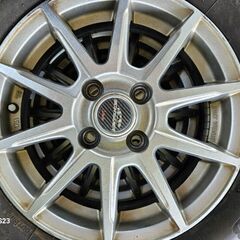 軽用21年ブリジストン冬タイヤ14インチ軽量ホイールセットの画像