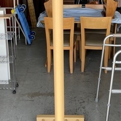 ハンガーラック 木目調 金属 衣紋掛け 収納家具 0419-04の画像