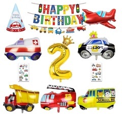 誕生日 飾り付け 男の子、大きな 車 バルーン 誕生日バルーン ...