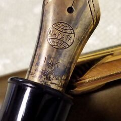 中屋万年筆　ペン先　NAKATA 14K　太字の画像