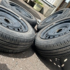 夏タイヤ　165/65 R14  4本　鉄ホイール　ダイハツの画像