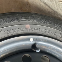 夏タイヤ　165/65 R14  4本　鉄ホイール　ダイハツの画像