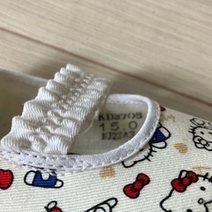 新品✨キティちゃん上履き15㌢の画像