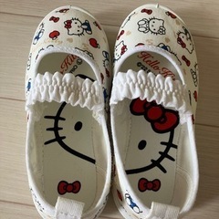 新品✨キティちゃん上履き15㌢の画像