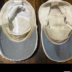 2点セット野球白帽子Mサイズの画像